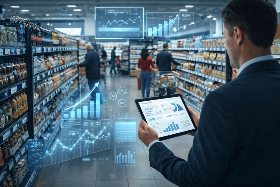 Canal tradicional la evolucion - Análisis de ventas en supermercado con datos digitales en tiempo real.